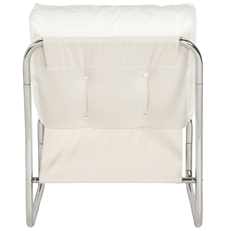 Fauteuil BOUDOIR - wit - kunstleer