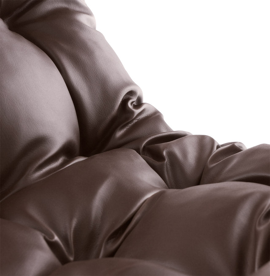 Fauteuil BOUDOIR - bruin - kunstleer