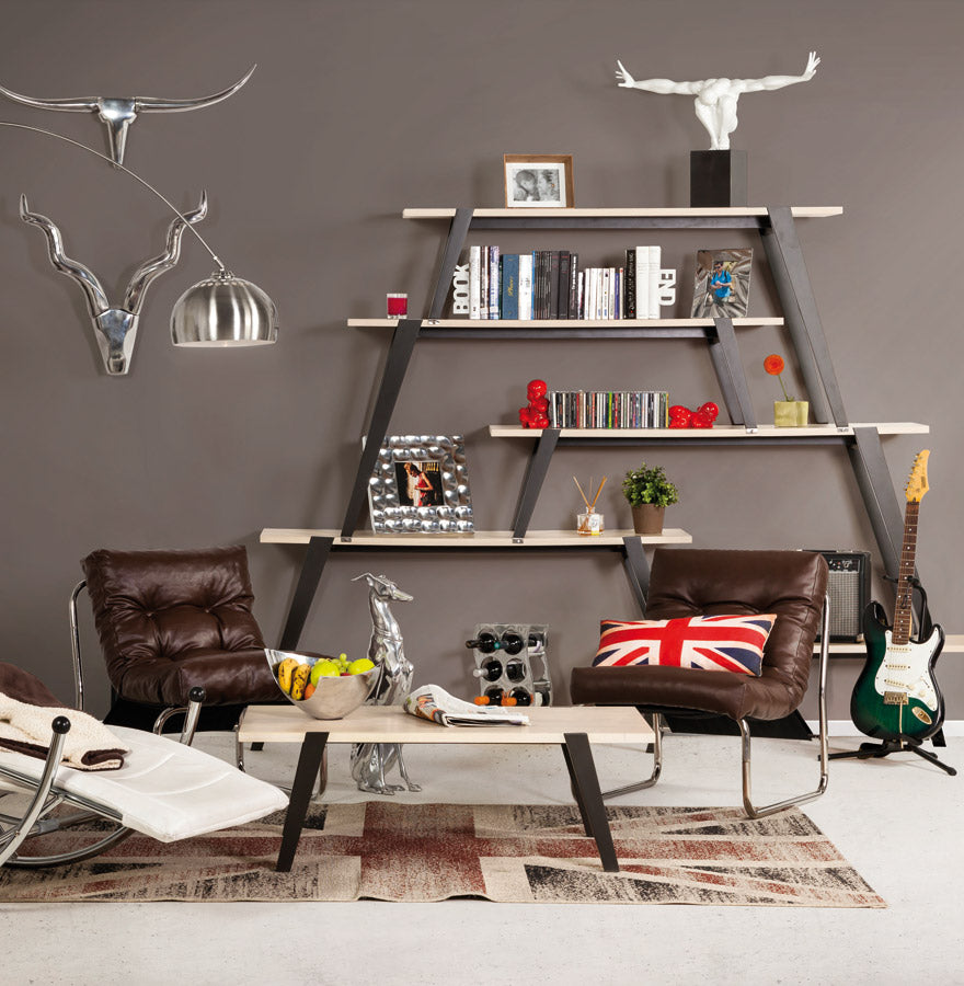 Fauteuil BOUDOIR - bruin - kunstleer