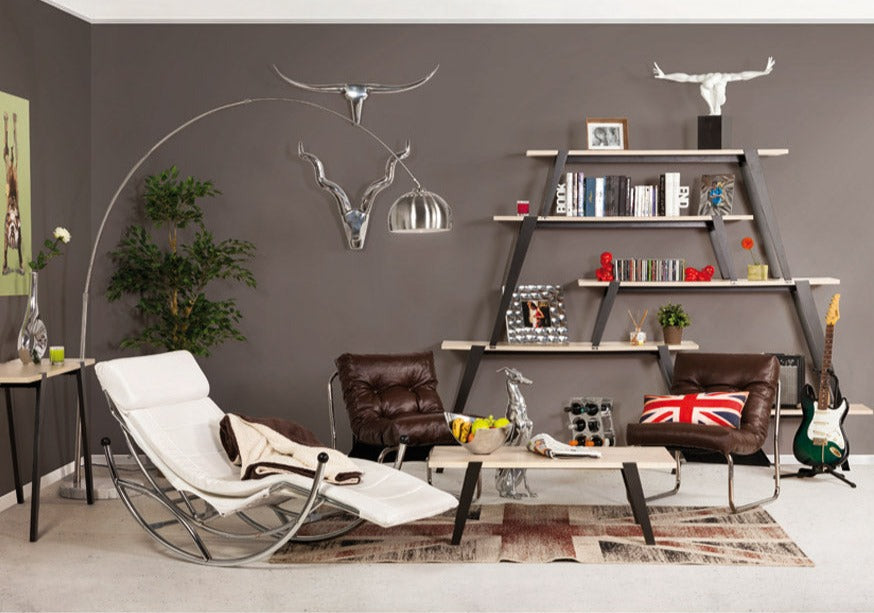 Fauteuil BOUDOIR - bruin - kunstleer