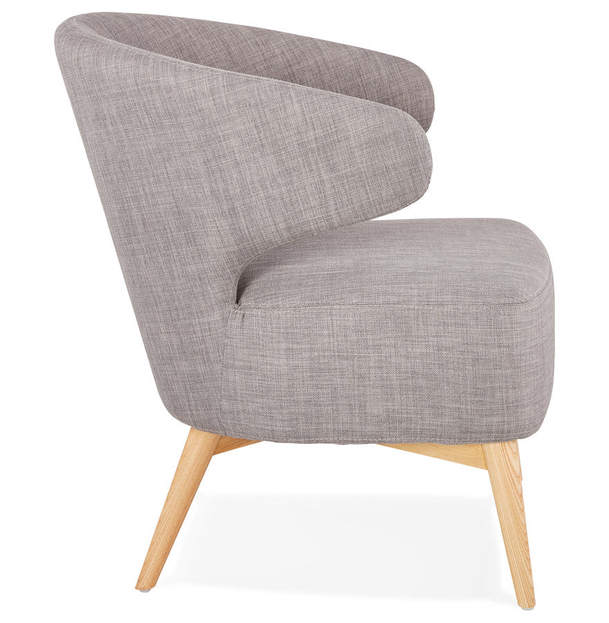 Armchair MISSY - gray - fabric