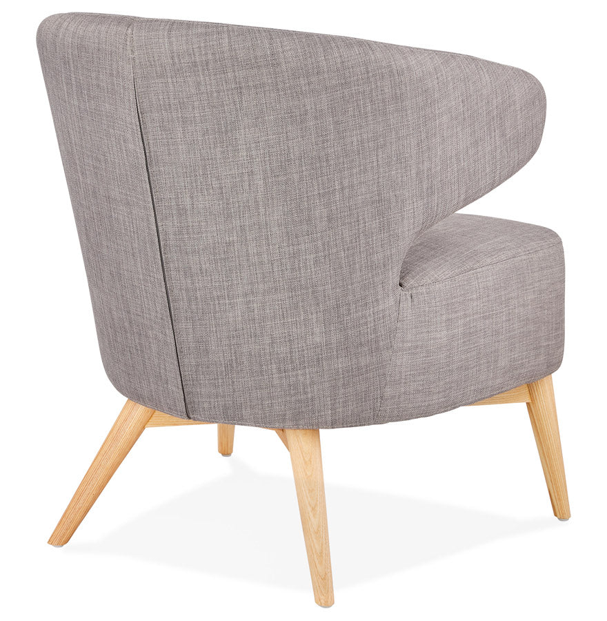 Armchair MISSY - gray - fabric