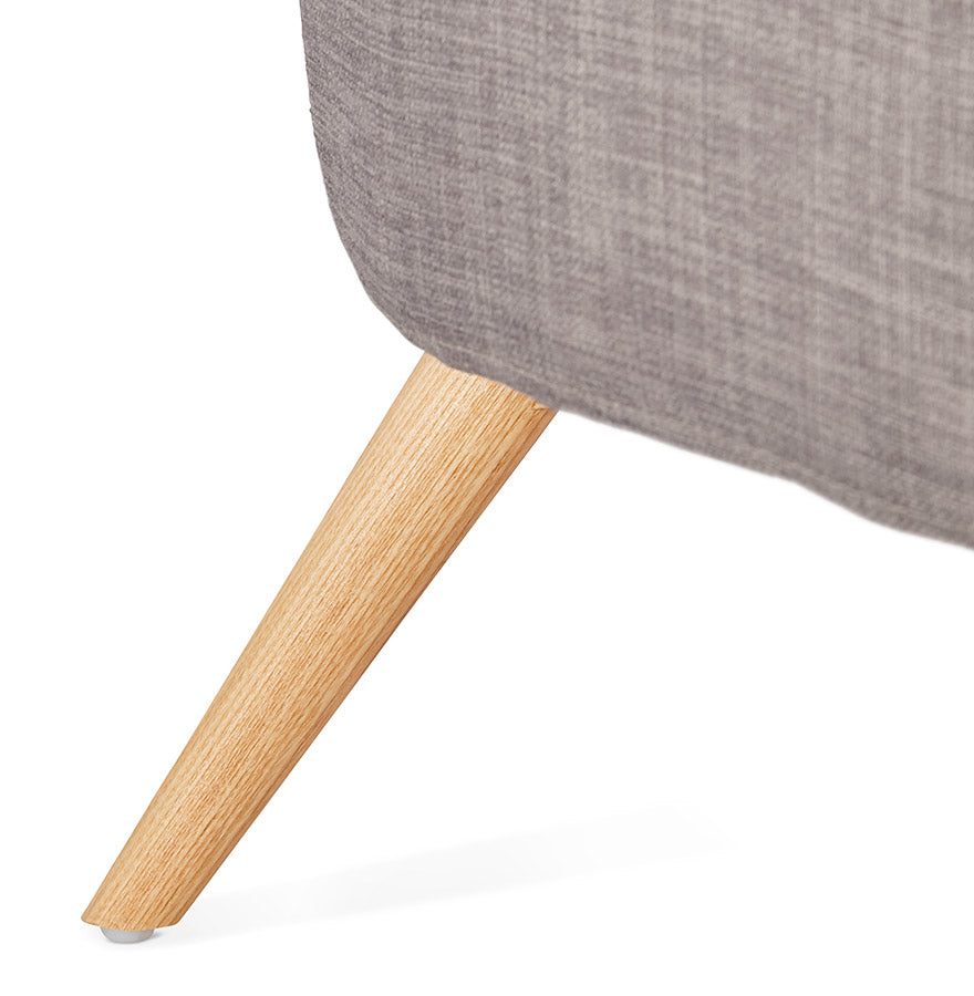 Armchair MISSY - gray - fabric