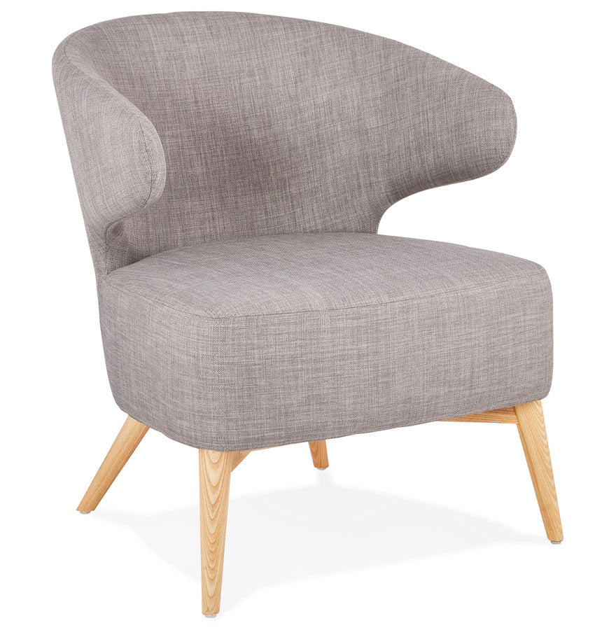 Armchair MISSY - gray - fabric