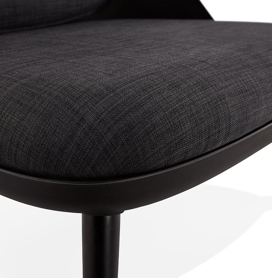 Sessel KAJOL - schwarz - dunkelgrau - Kunststoff - Stoff