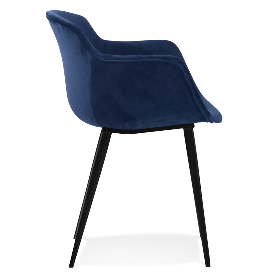 Stoel LOREL - blauw- stof