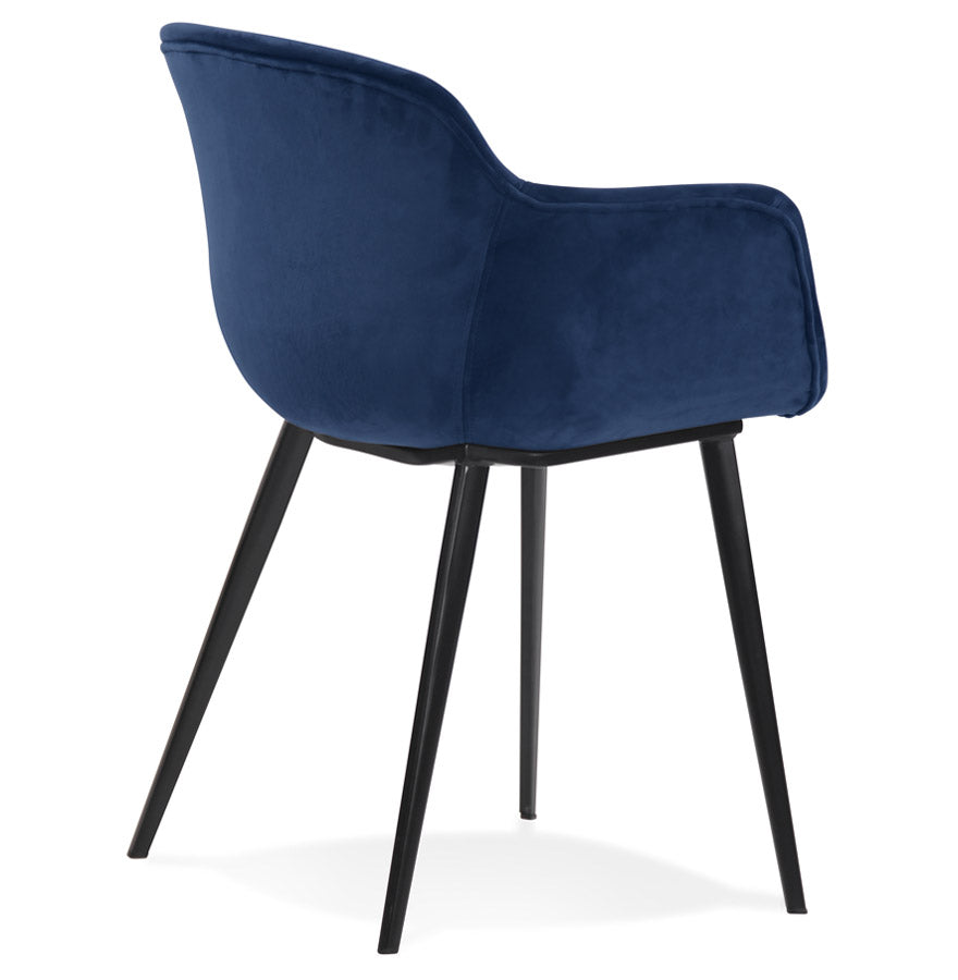 Stoel LOREL - blauw- stof
