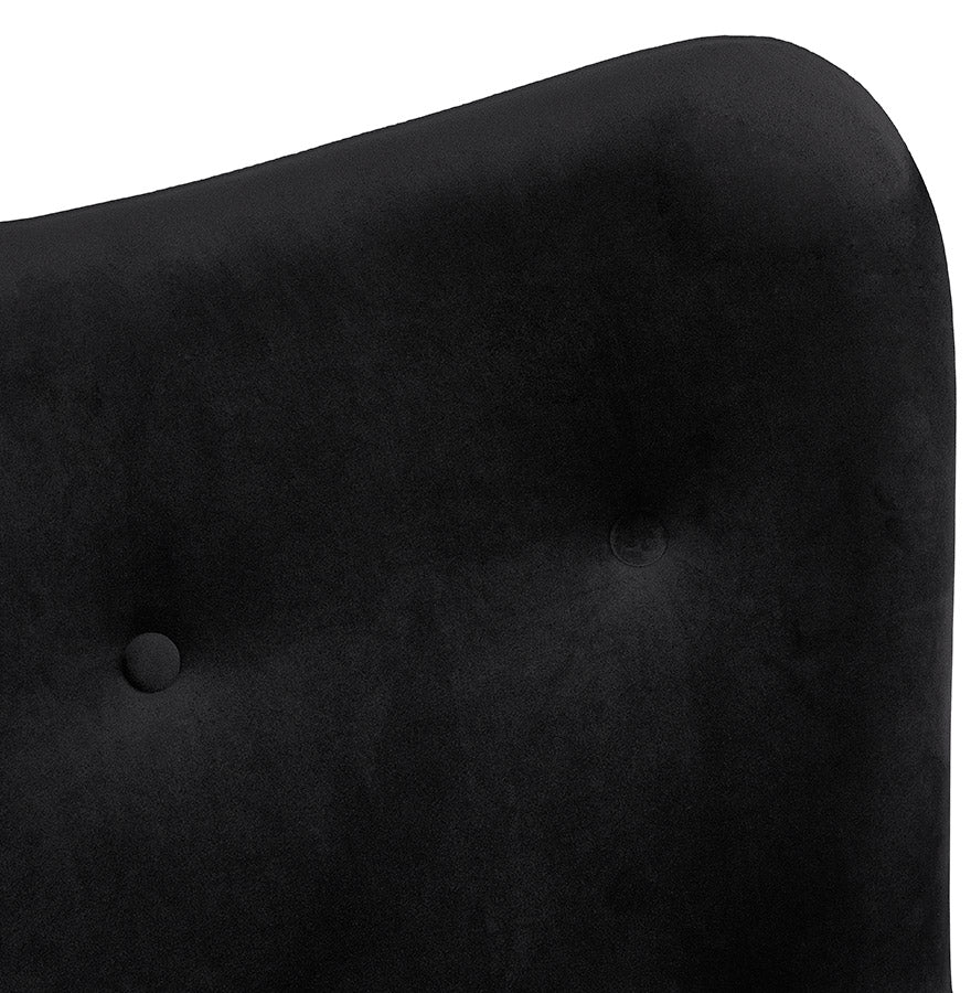 Armchair MELCHIOR - black - fabric