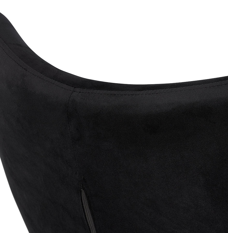 Armchair MELCHIOR - black - fabric