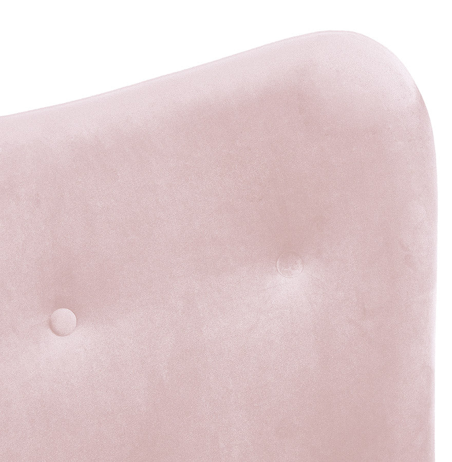 Sessel MELCHIOR – rosa – Stoff aus weichem Samt