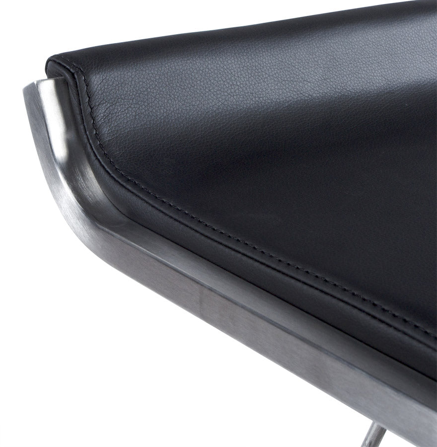 Bar stool MODENA - black - imitation leather