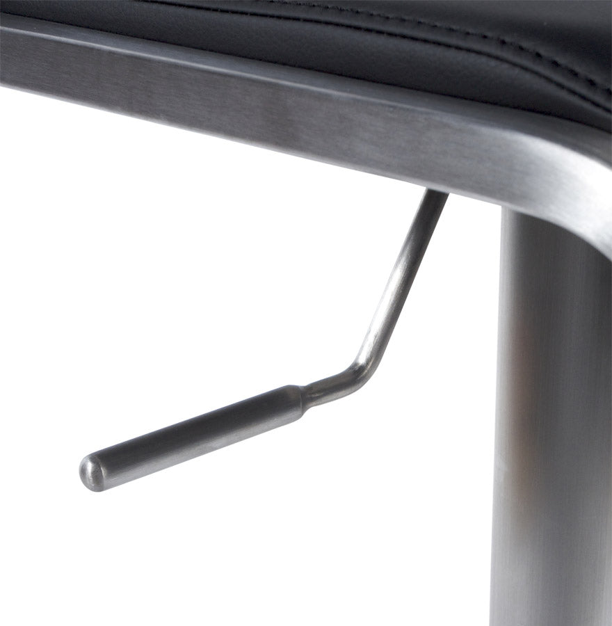 Bar stool MODENA - black - imitation leather
