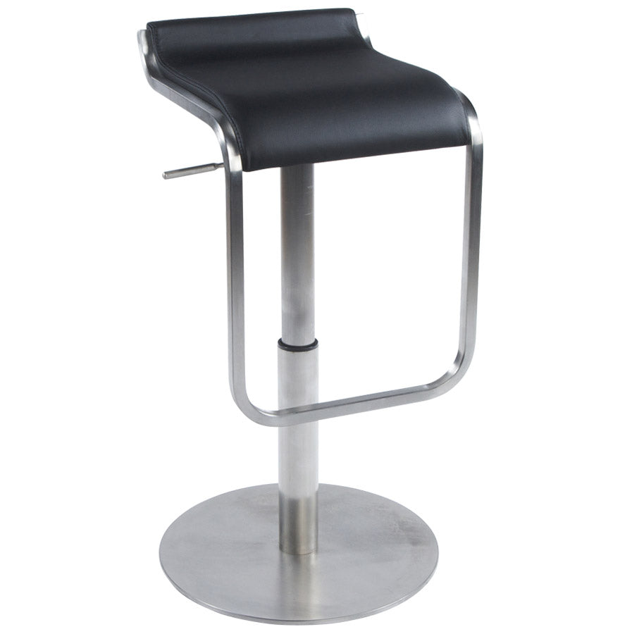 Bar stool MODENA - black - imitation leather