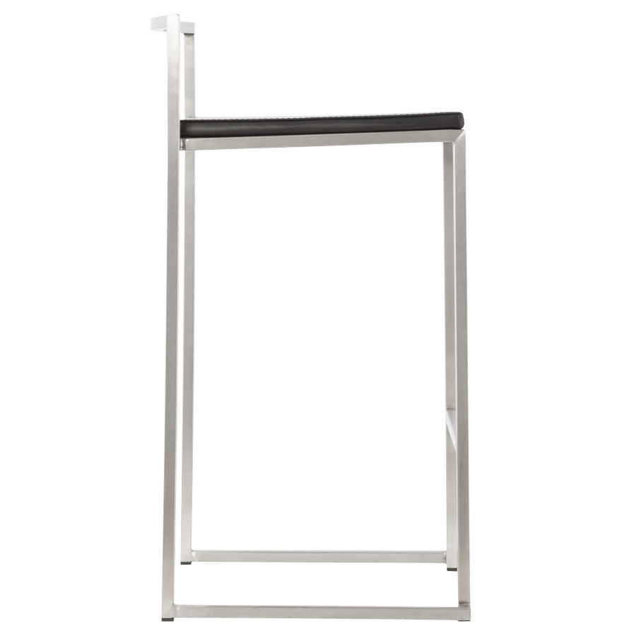 METO bar stool - black - imitation leather