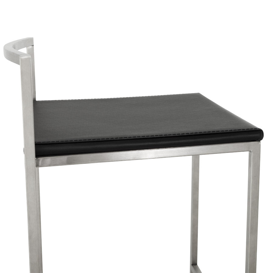 METO bar stool - black - imitation leather