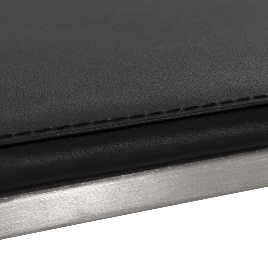 METO bar stool - black - imitation leather