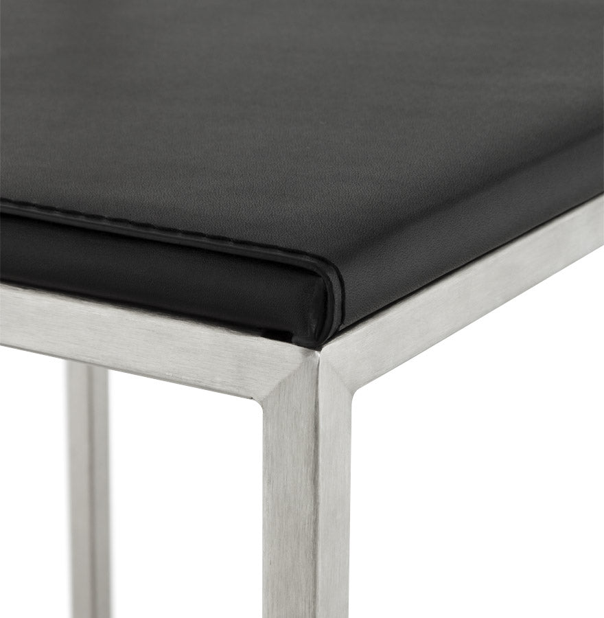 METO bar stool - black - imitation leather