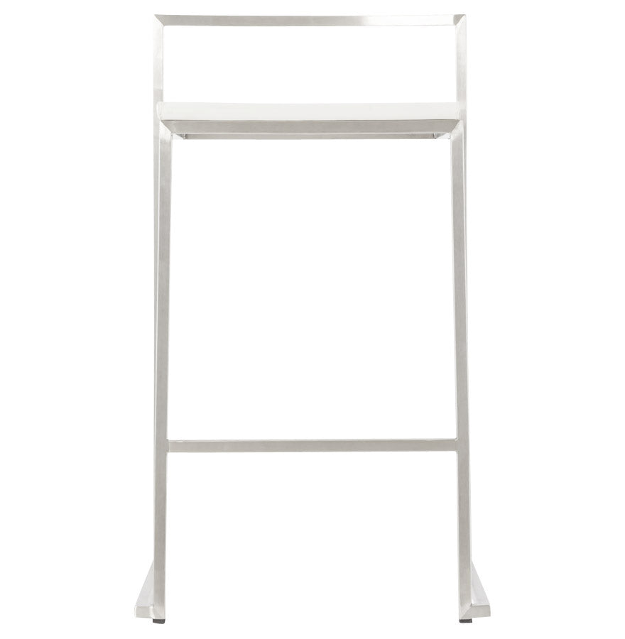 METO bar stool - white - imitation leather
