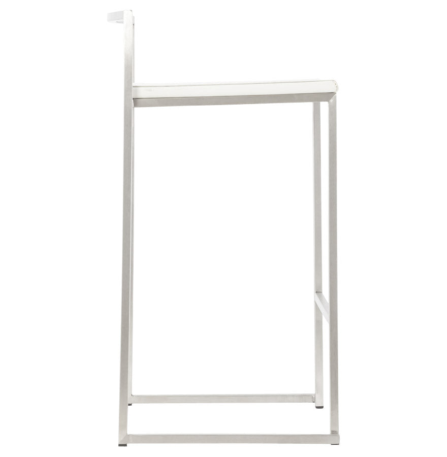 METO bar stool - white - imitation leather