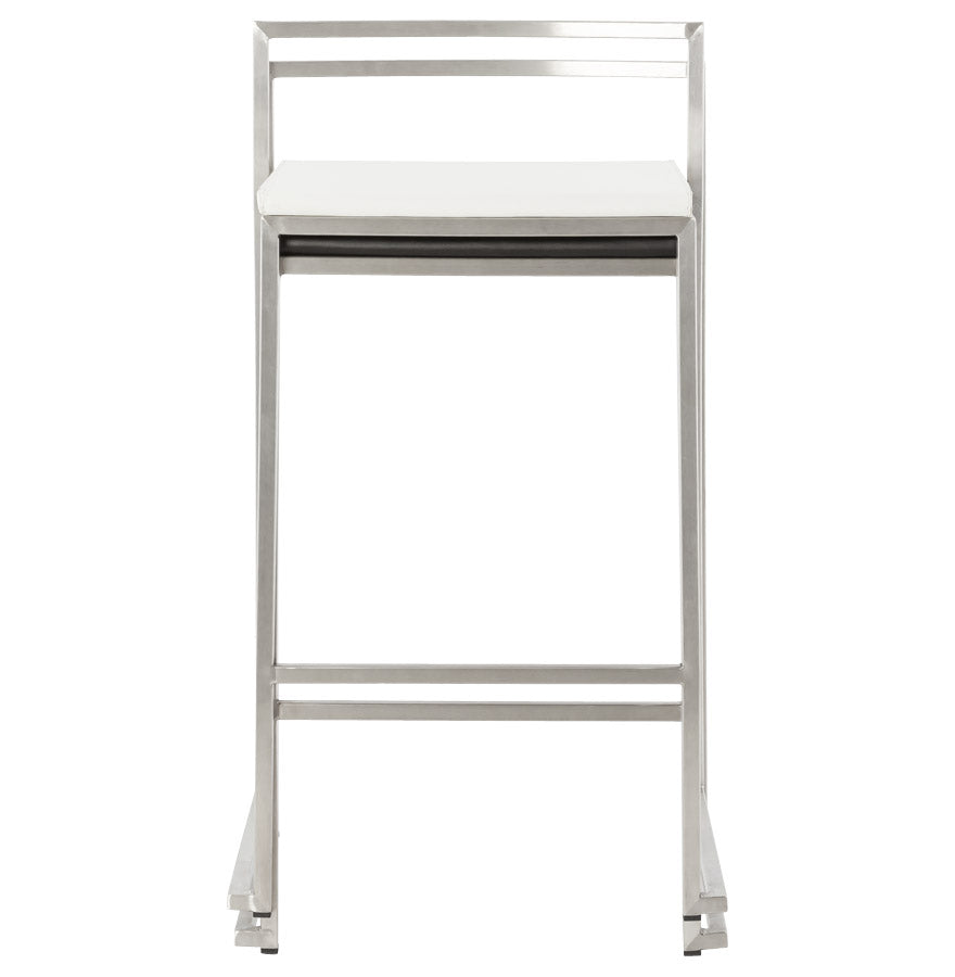 METO bar stool - white - imitation leather