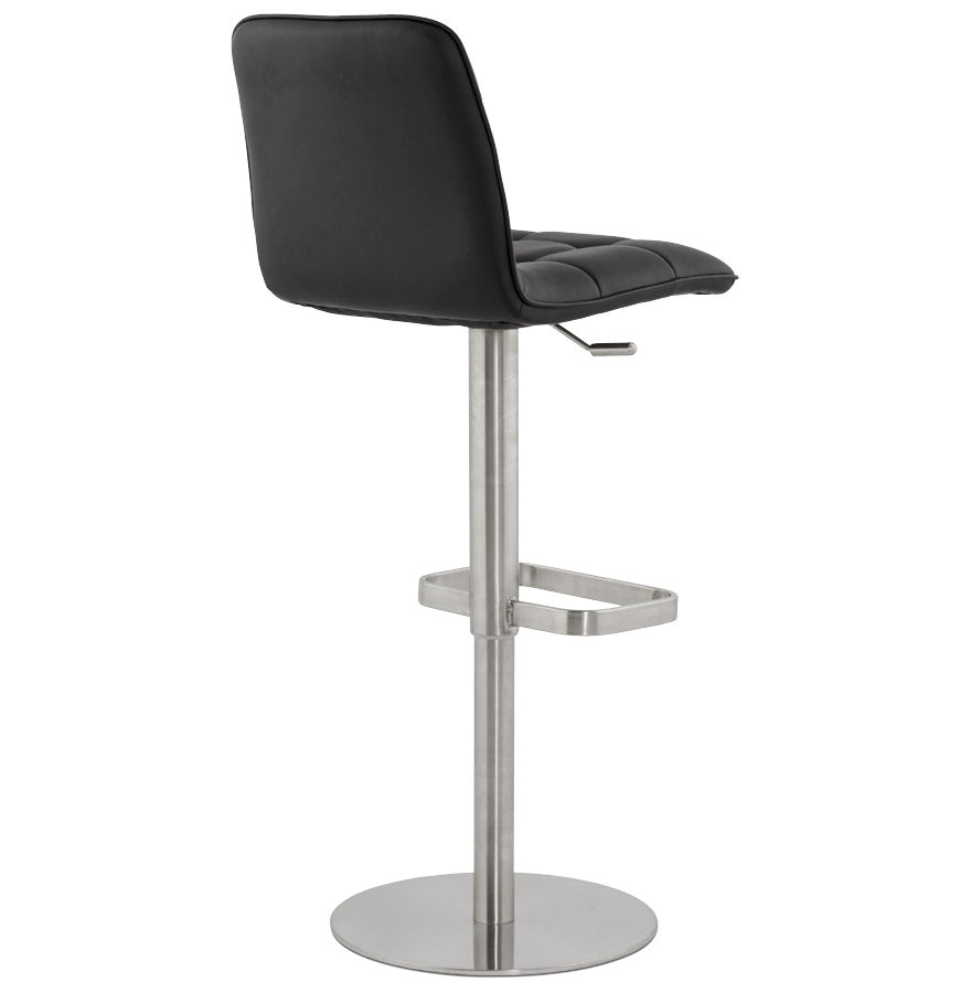 Bar stool SALAMANCA - black - imitation leather