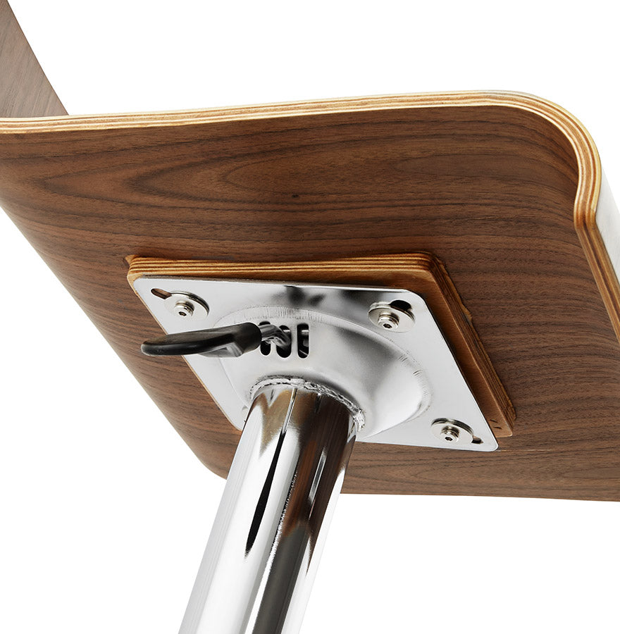 Bar stool VANNOT - walnut - wood