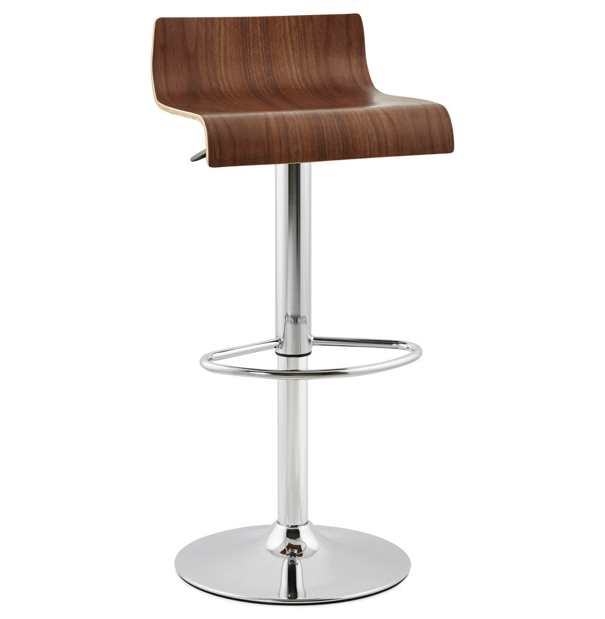 Bar stool VANNOT - walnut - wood