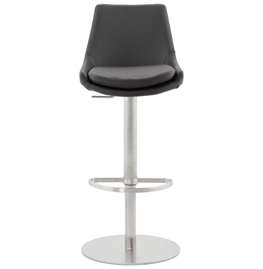 Bar stool KARU - black - imitation leather