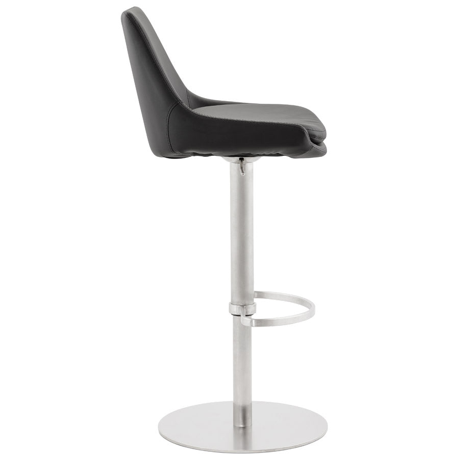 Bar stool KARU - black - imitation leather