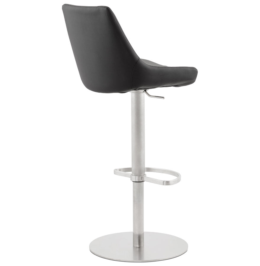 Bar stool KARU - black - imitation leather