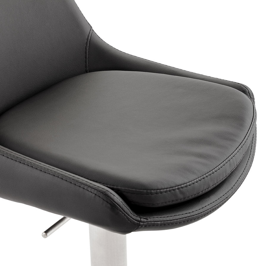 Bar stool KARU - black - imitation leather