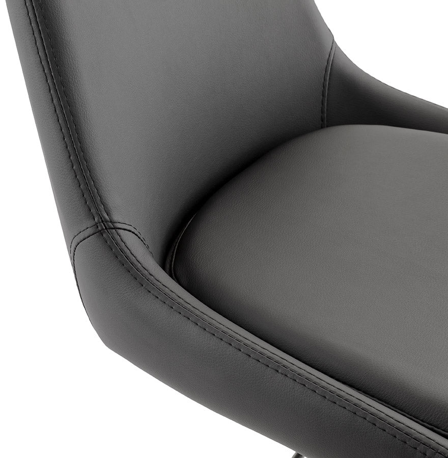 Bar stool KARU - black - imitation leather