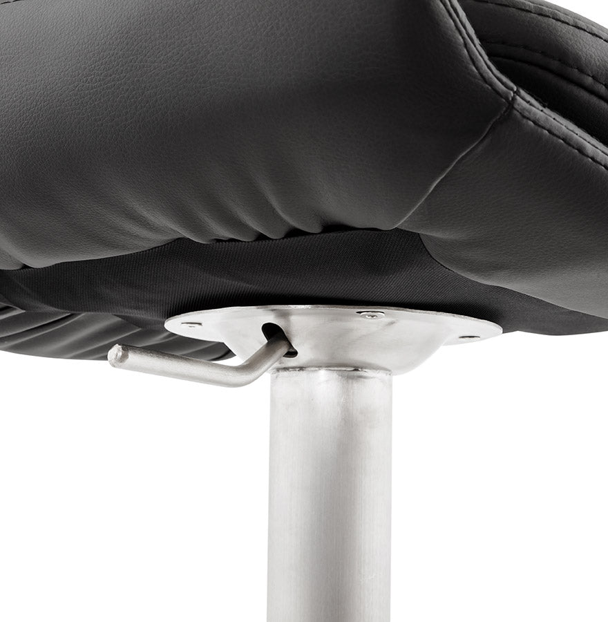 Bar stool KARU - black - imitation leather