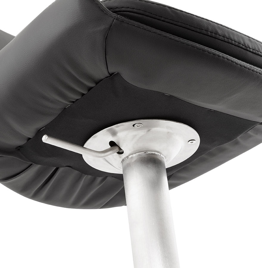 Bar stool KARU - black - imitation leather