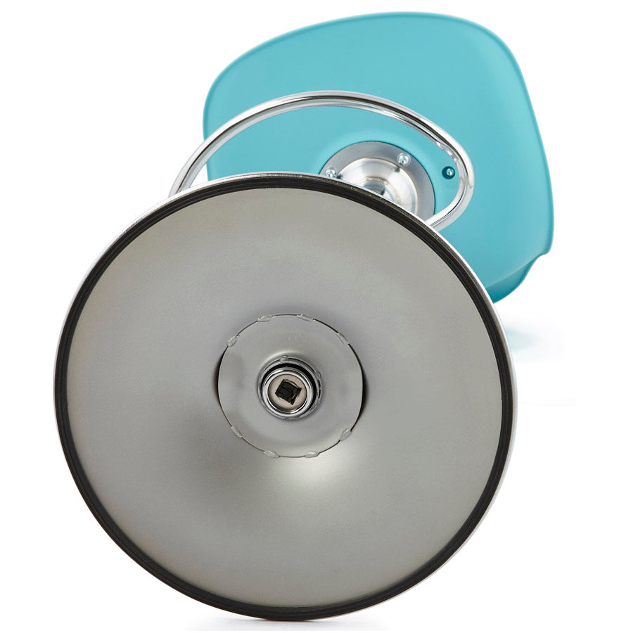 Bar stool SUKI - blue - imitation leather