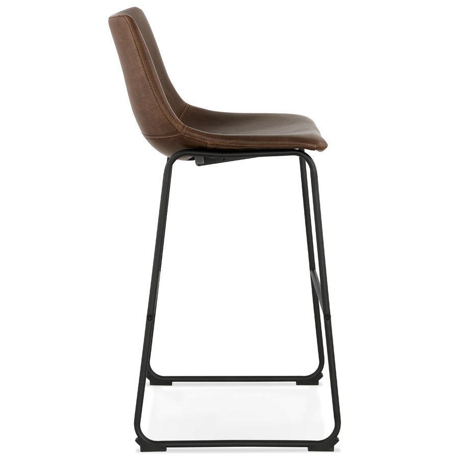 GAUCHO bar stool - brown - imitation leather