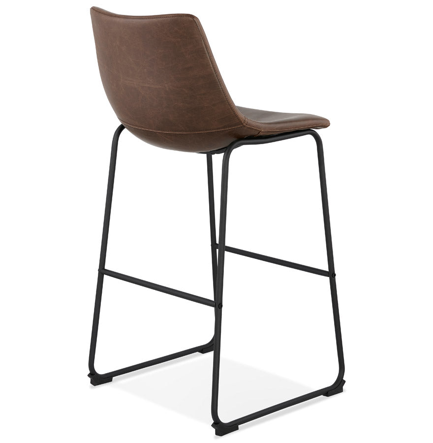 GAUCHO bar stool - brown - imitation leather