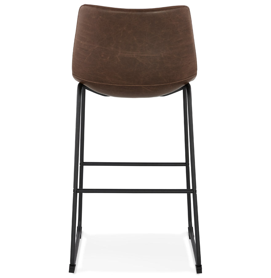 GAUCHO bar stool - brown - imitation leather