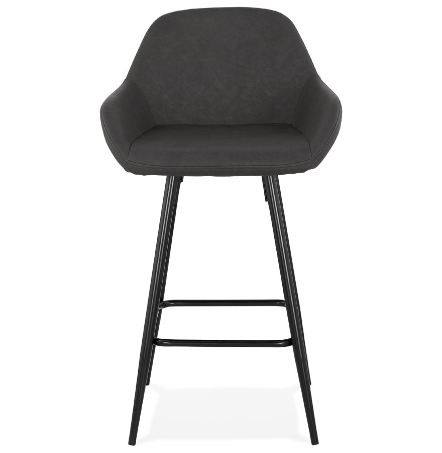 Barhocker KLAP MINI - Dunkelgrau - Kunstleder