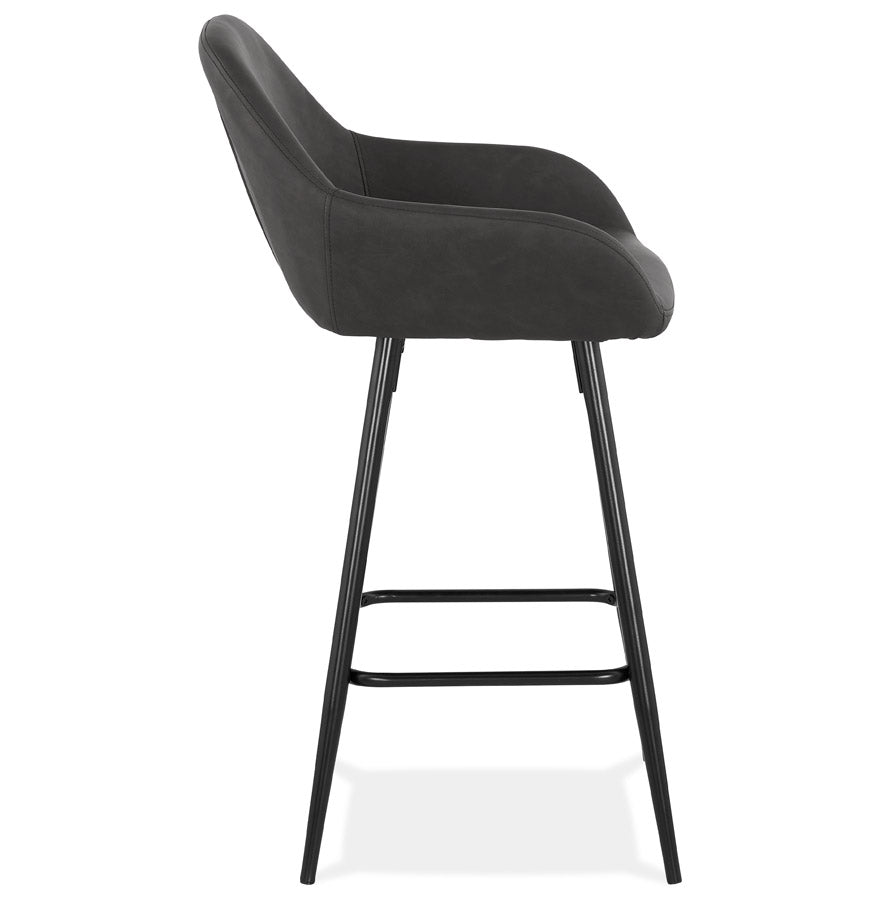 Barhocker KLAP MINI - Dunkelgrau - Kunstleder