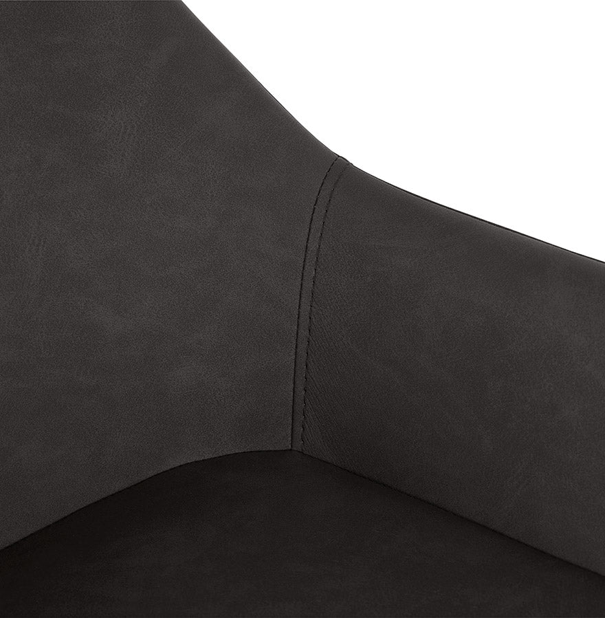 Barhocker KLAP MINI - Dunkelgrau - Kunstleder