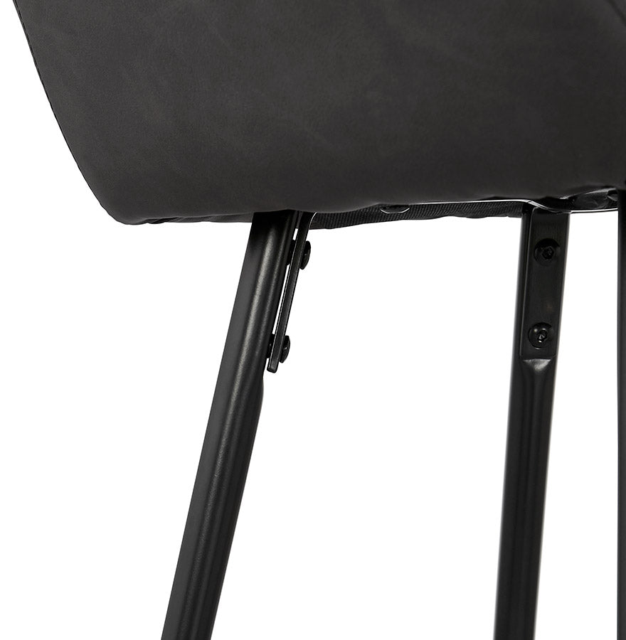 Barhocker KLAP MINI - Dunkelgrau - Kunstleder