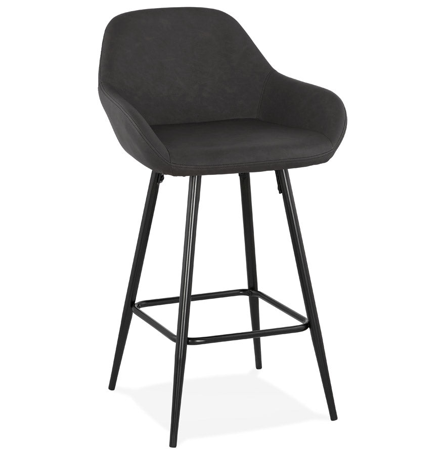 Barhocker KLAP MINI - Dunkelgrau - Kunstleder