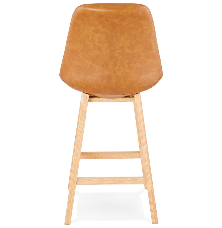 Barhocker JANIE MINI - braun - Kunstleder