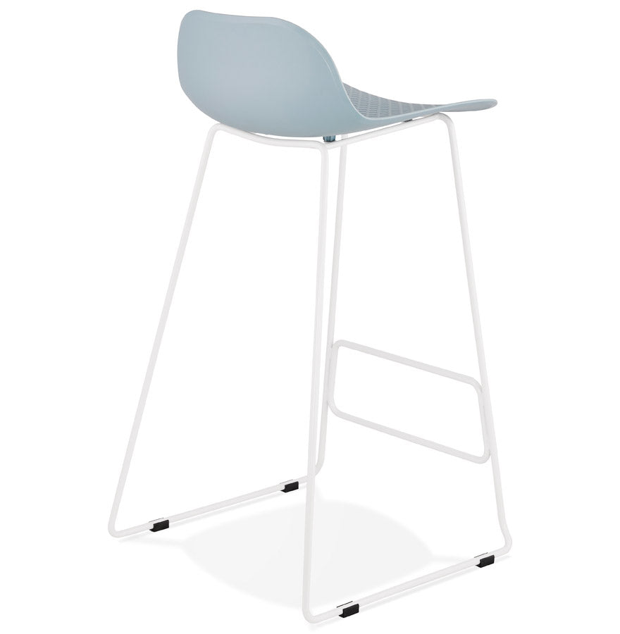 Bar stool SLADE - blue - plastic