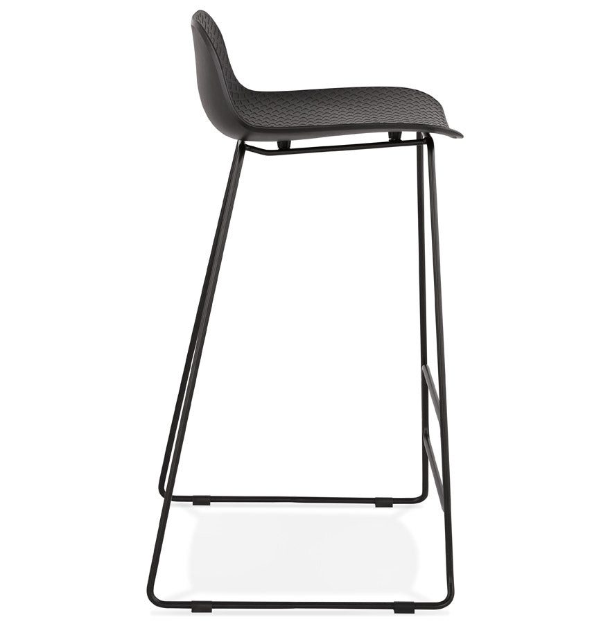 Bar stool SLADE - black - plastic