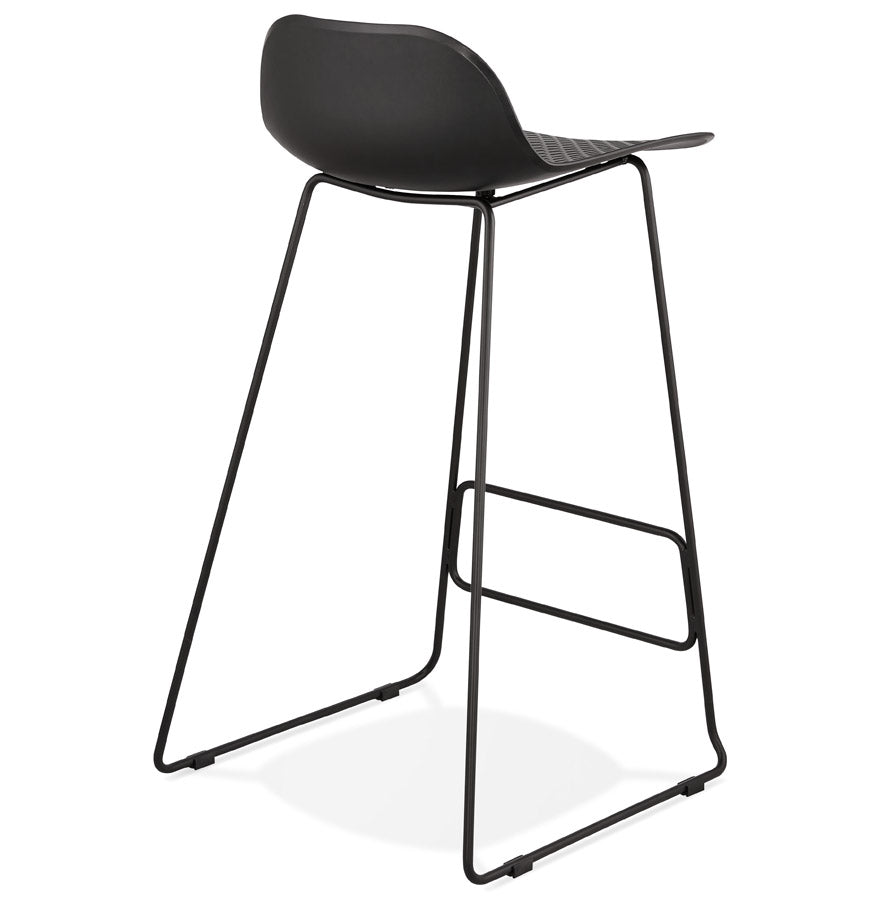 Bar stool SLADE - black - plastic