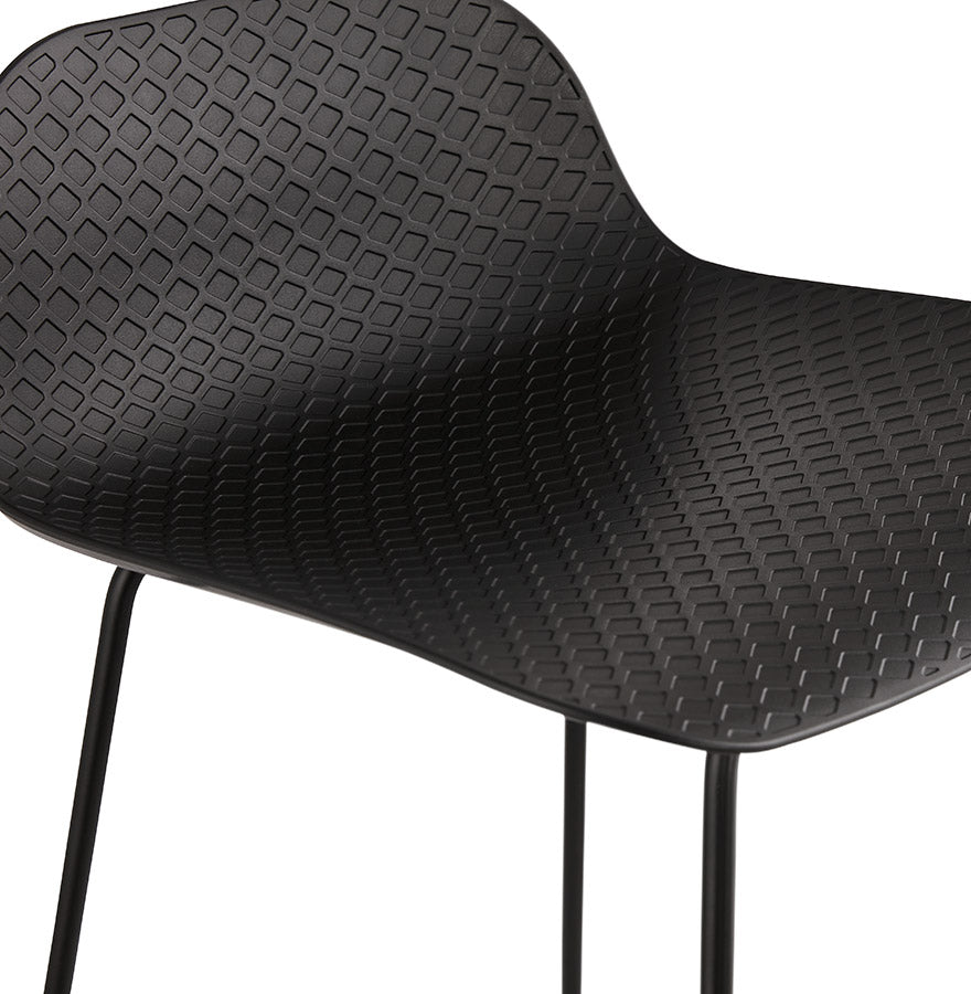 Bar stool SLADE - black - plastic