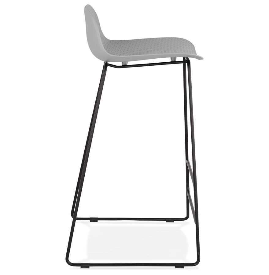 Bar stool SLADE - gray - plastic