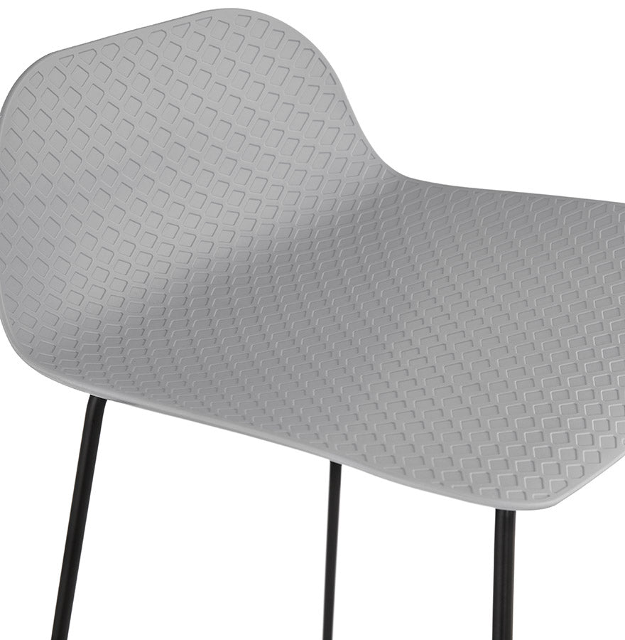 Bar stool SLADE - gray - plastic